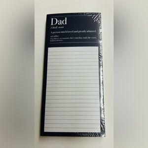 New Magnetic Pad “Dad A person much loved greatly admired” 125 Sheets Lady Jayne